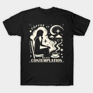 Coffee and Contemplation, Mental Health Awareness T-Shirt